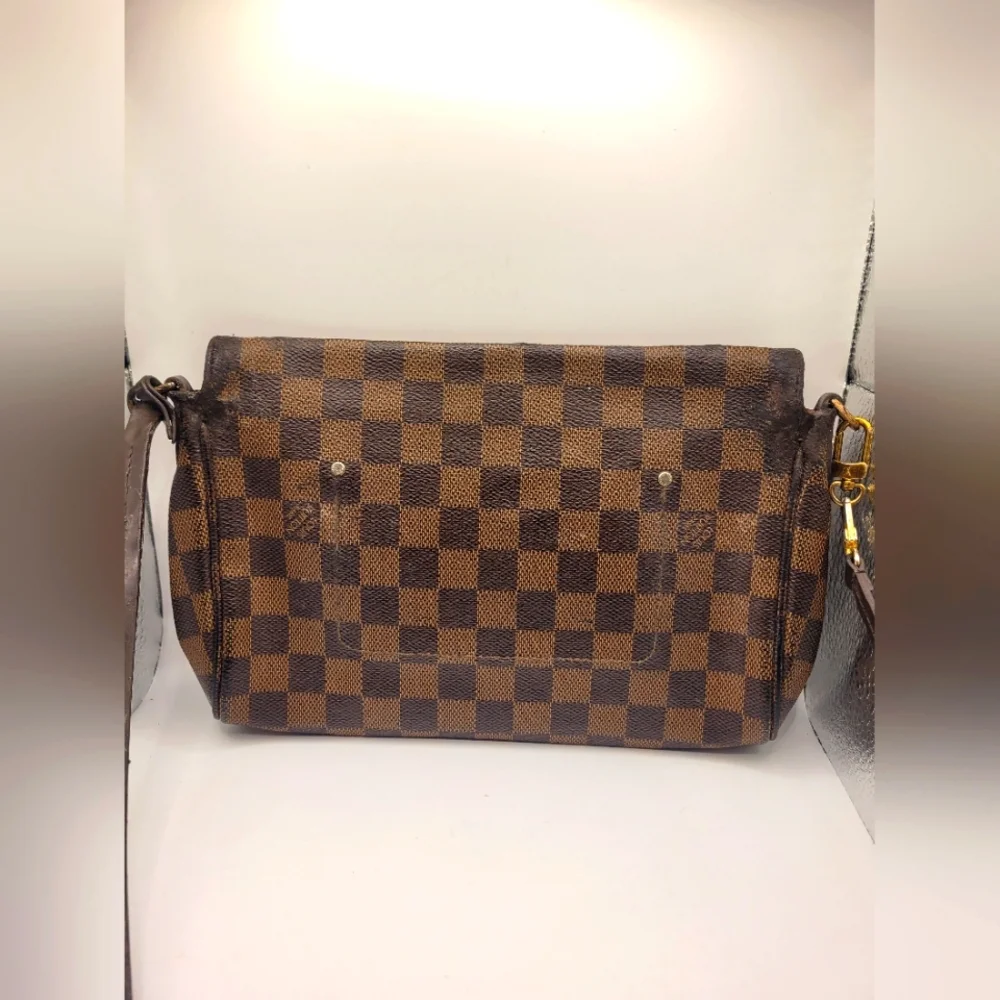 Louis Vuitton Favorite  PM Brown Canvas Coated Monogram Shoulder Bag